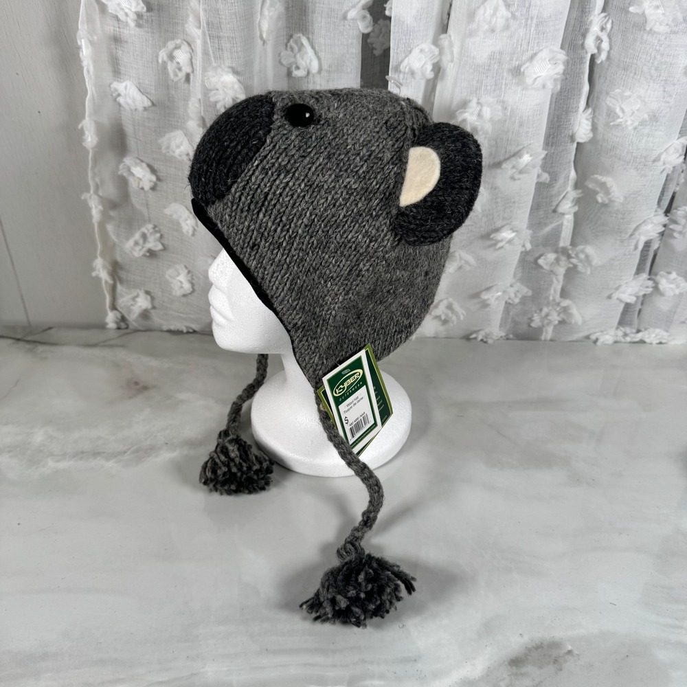 Kyber Outerwear Wool Koala Bear Hat Ear Flaps Funky Zoo Collection Adult L New - Picture 4 of 14